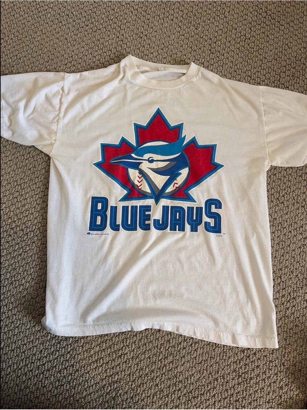Men's White Blue Jays Graphic Short Sleeve Tee